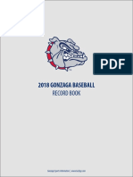 2018 Gonzaga Baseball: Record Book