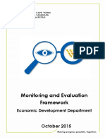 Monitoring and Evaluation Framework: October 2015