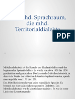 Der MHD Sprachraum