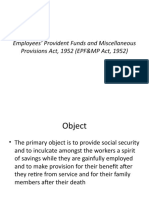 Employees' Provident Funds and Miscellaneous Provisions Act, 1952 (EPF&MP Act, 1952)