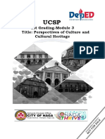 Module 3 Perspectives of Culture and Cultural Heritage PDF
