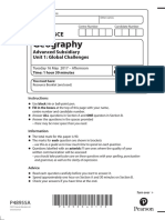 Geography: Pearson Edexcel GCE