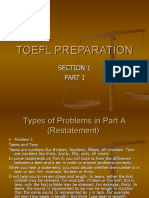 TOEFL Preparation For Listening