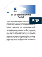 2018 AERO WL Standards and Benchmarks Years 1 To 4