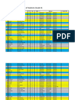 Grade 8 List of Students Per Section