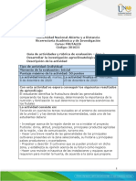 Guía de Actividades y Rúbrica de Evaluación - Unidad 1 - Fase 2 - Desarrollar La Investigación Agroclimatológica de La Zona