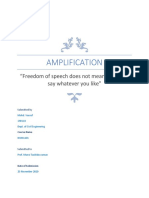 Amplification: "Freedom of Speech Does Not Mean License To Say Whatever You Like"