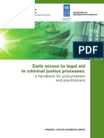 Early Access To Legal Aid in Criminal Justice Processes A Handbook For Policymakers and Practitioners 2014 PDF