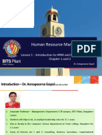 Human Resource Management: BITS Pilani