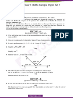 CBSE Sample Paper Class 9 Maths Set 6