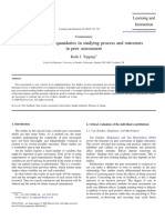 Topping, K. J. (2010) - Methodological Quandaries in Studying Process and Outcomes in Peer Assessment.