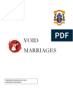 Void Marriages: Submitted By: Mystica Rose R. Loria Submitted To: Dean Delson