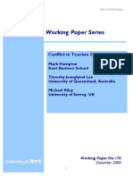 Working Paper Series: Conflict in Tourism Development