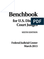 Benchbook US District Judges 6TH FJC MAR 2013 PDF