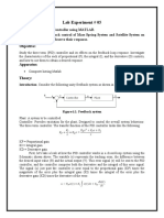 Lab Experiment # 05: Objective