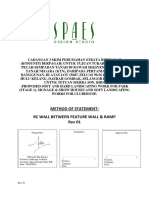 2 Method of Statement For RC Wall Between Feature Wall and Ramp - Rev 01 PDF