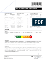 BI-RADS Score For Ultrasound - Final Report: Patient Information