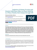 Dynamic Simulation of Volume Fraction and Density PDF