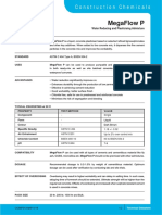 Megaflow P: Water Reducing and Plasticising Admixture