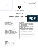 Sydney Grammar 2019 2U Prelim Yearly & Solutions