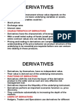 Characteristics of Derivatives