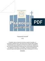 Plan Pastoral Parroquia Espíritu Santo