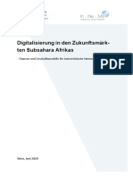 Studie Digitalisierung in Den Zukunftsmärkten Subsahara Afrikas
