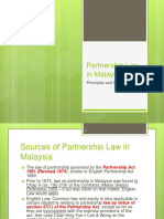 Partnership Law in Malaysia - Principles and Cases