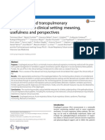 Esophageal and Transpulmonary Pressure in The Clinical Setting - Meaning, Usefulness and Perspectives