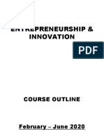 Enterprise Development Course Outline Revised 2017