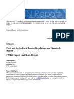 Food and Agricultural Import Regulations and Standards Report - Addis Ababa - Ethiopia - 3-22-2019