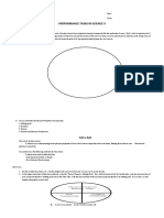 Performance Tasks in Science 9 M1&2