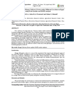 Evaluation of Local Mango Cultivars Grown Under Different Locations in Egypt Using Fruit Quality and RAPD Analysis