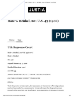 Hale v. Henkel, 201 U.S. 43 (1906)