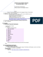 Lesson Plan in Grade 6 English 3Rd Quarter Week 1 Day2 I. Objectives