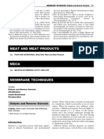 MEMBRANE TECHNIQUES Dialysis and Reverse Osmosis