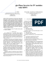 Research of Single-Phase Inverter For PV Modules With MPPT