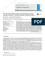 The Roles of Learning Strategies and Motivation in Online Language Learning. A Structural Equation Modeling Analysis