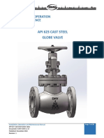 Api 623 Cast Steel Globe Valve: Installation, Operation and Maintenance Manual