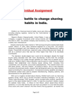 Individual Assignment: Gillette's Battle To Change Shaving Habits in India