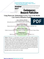 Using Photovoice Methodology To Give Voice To The Health Care Needs of Homeless Families