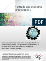 International Trade and Economic Organizations