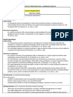 Basketball 3 Part Lesson Plan For ppl401 Andrew K