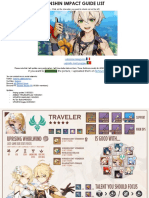 Genshin Impact Guide List (En)