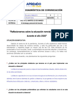 EVALUACIÓN DIAGNÓSTICA Comunicacion