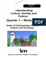 Understanding Culture, Society and Politics: Quarter 1 - Module 3