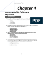 Managing Conflict, Politics, and Negotiation: Chapter Quiz