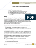 Lesson 1:: Basic Concepts in Understanding Curriculum