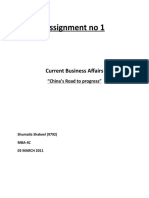 Assignment No 1: Current Business Affairs