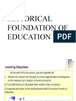 Historical Foundation of Education